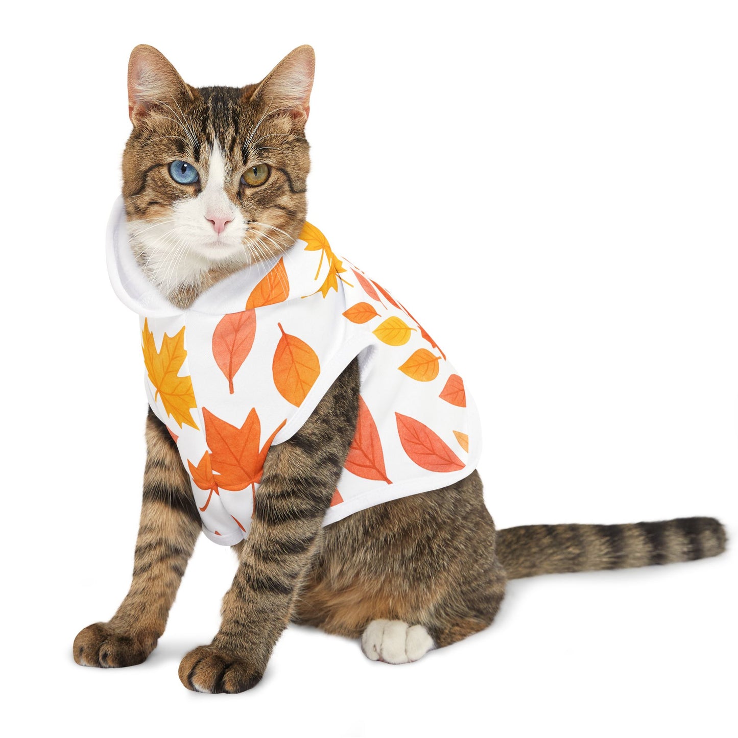 Autumn Leaves Pet Hoodie | Cozy Dog Attire, Fall Fashion for Pets, Cute Pet Apparel, Seasonal Dog Hoodie, Warm Petwear