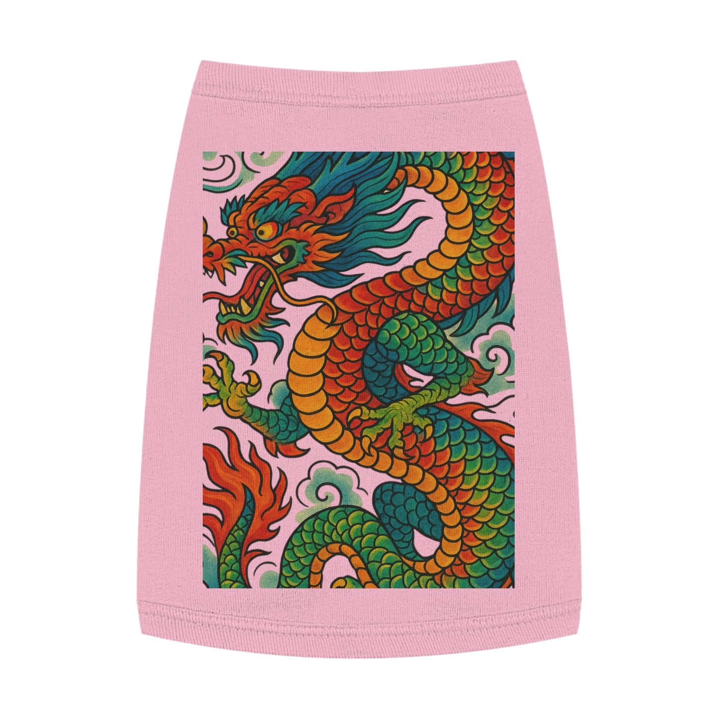 Dragon design pet tank top