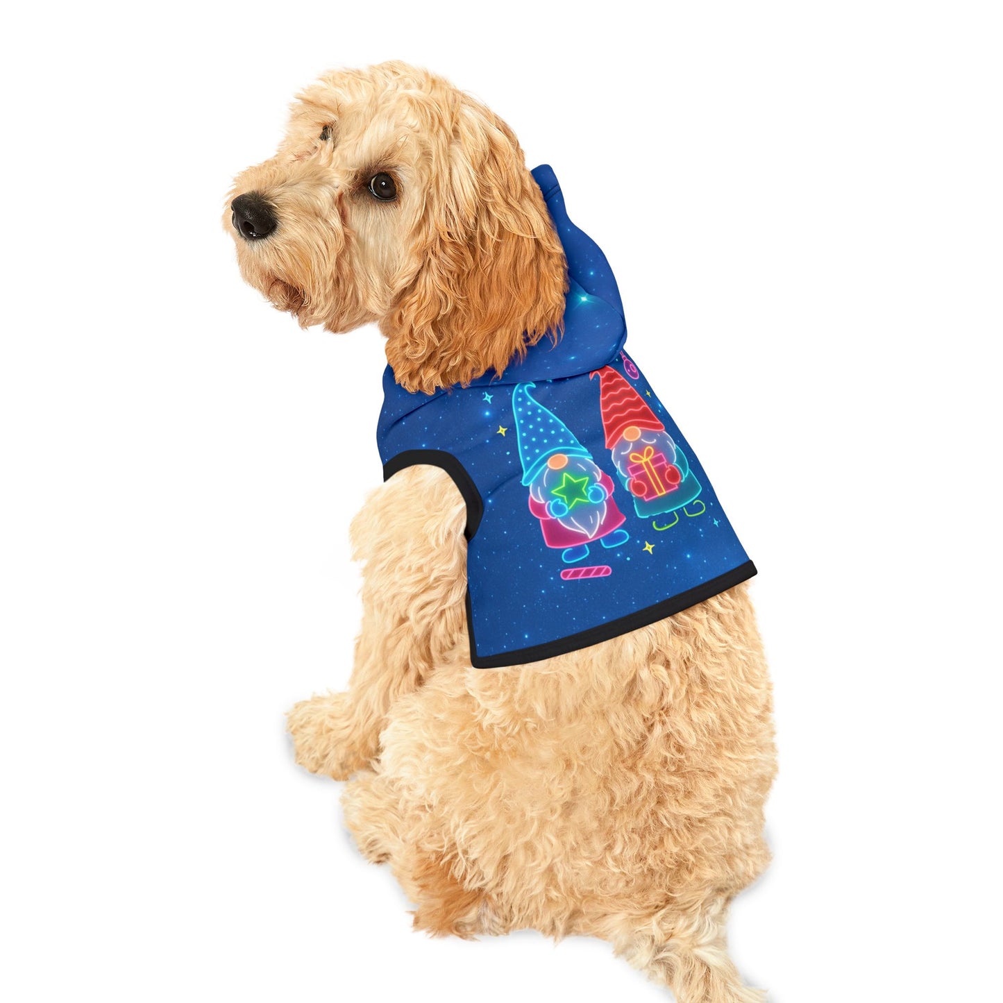 Cute Winter Gnome Pet Hoodie for Cozy Pets, Funny Dog Sweater, Holiday Pet Outfit, Seasonal Dog Gear, Gnome Lover Gift