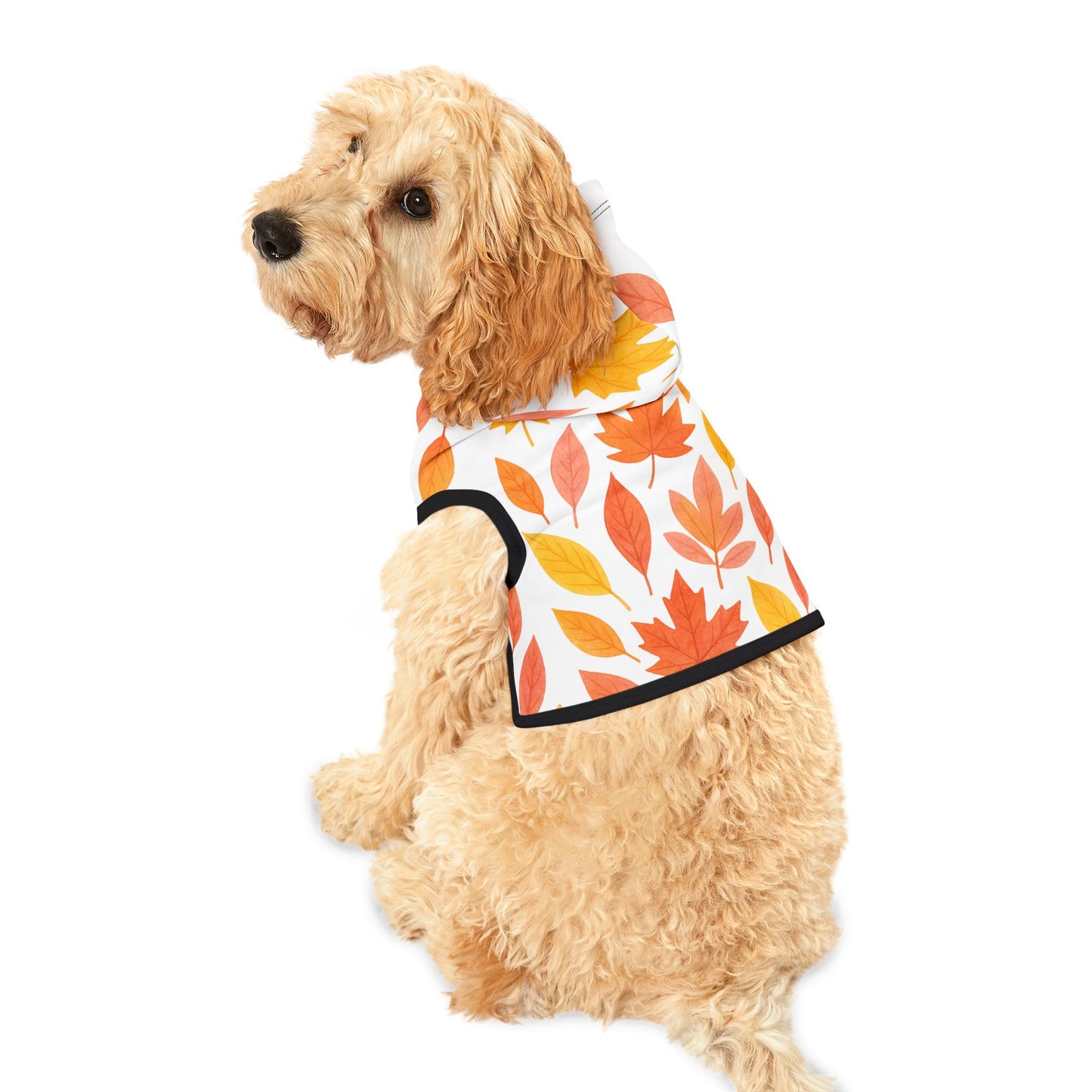 Autumn Leaves Pet Hoodie | Cozy Dog Attire, Fall Fashion for Pets, Cute Pet Apparel, Seasonal Dog Hoodie, Warm Petwear
