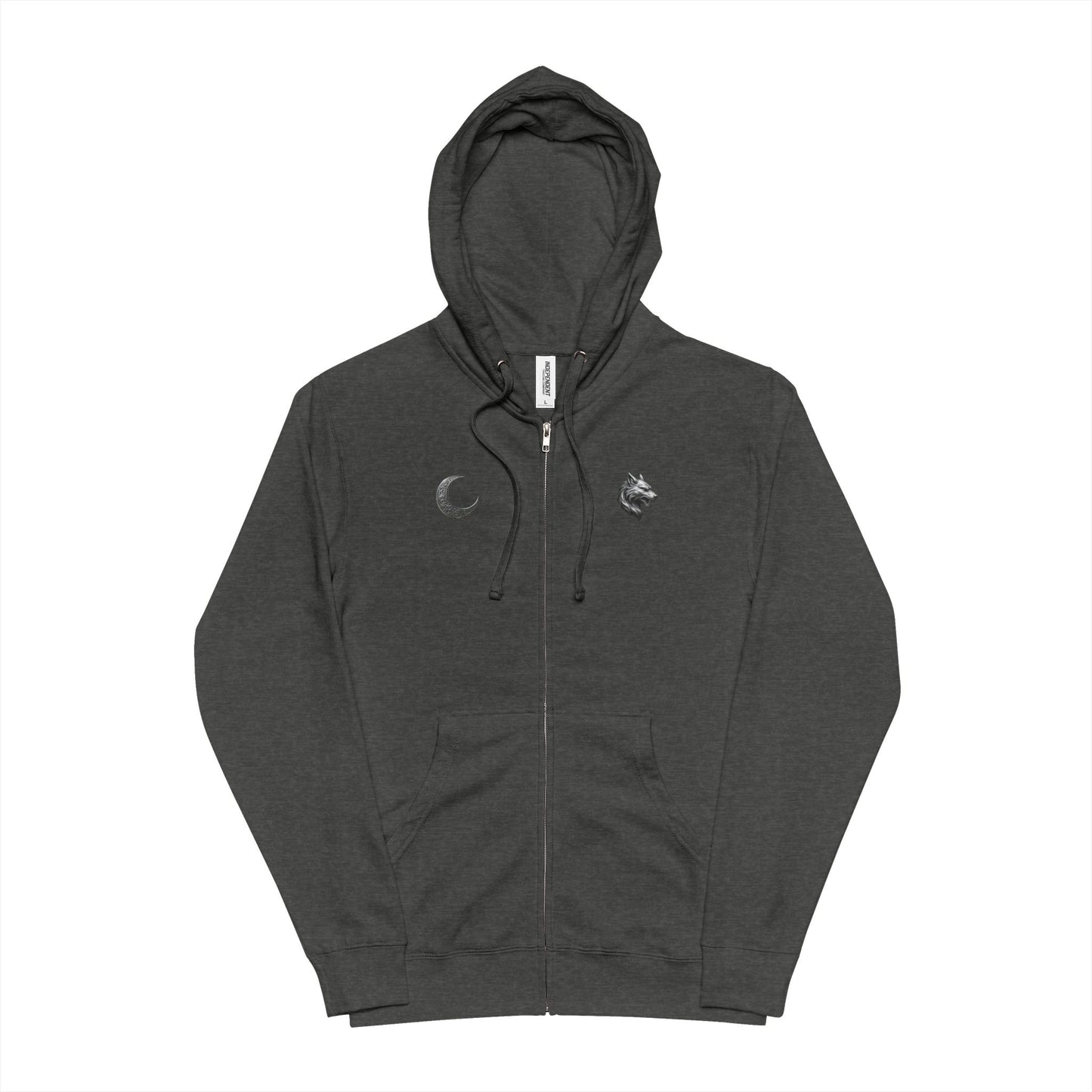 Match your look to your pet's with a personalized jacket for you and a matching hoody for your pet. "Each product is sold separately."Black Wolf & Moon Zip Hoodie – Premium Streetwear, Cozy Fit, Urban Style Sweatshirt for Men & Women