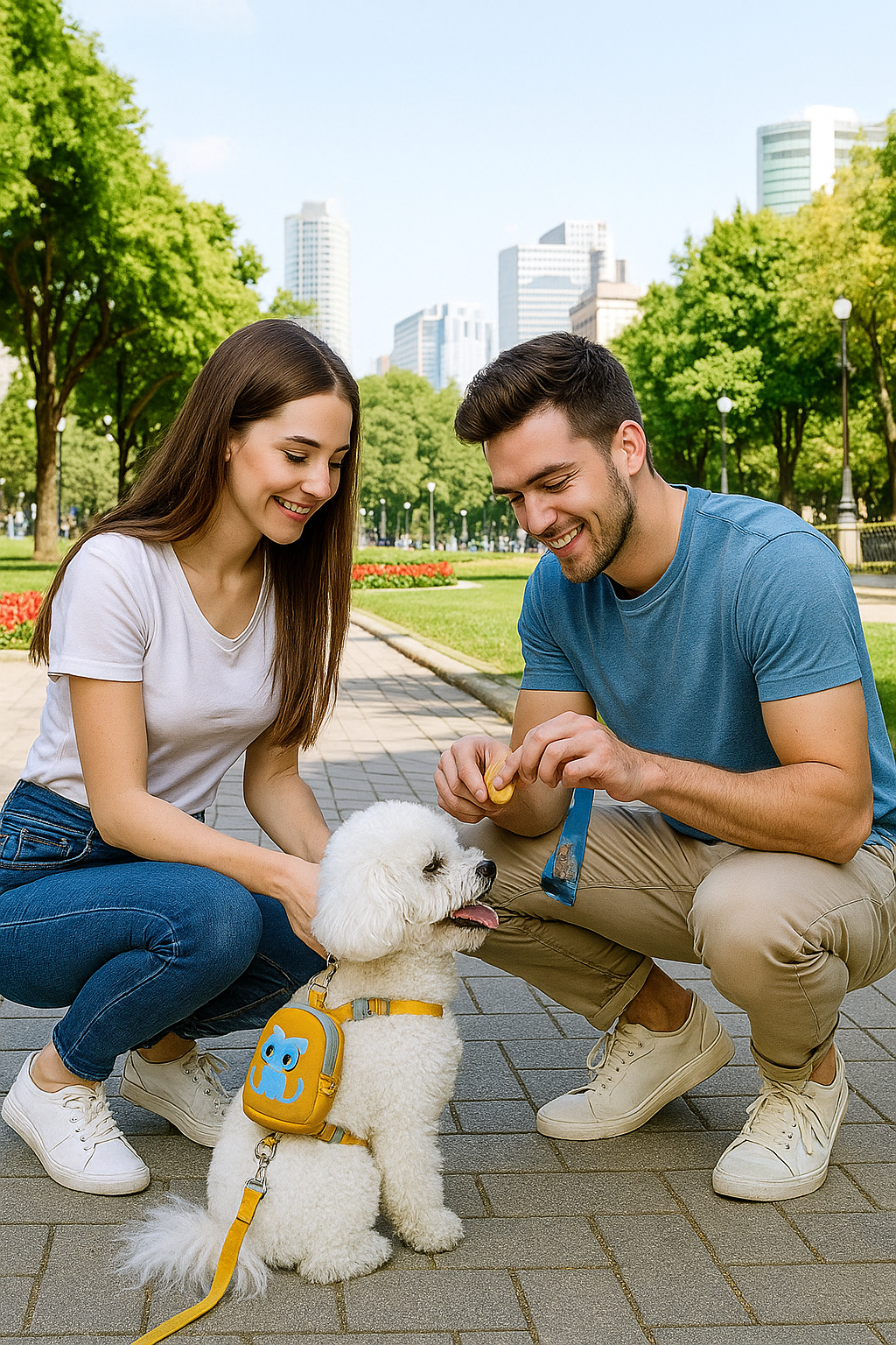 Pet Backpack with Teddy Bear & Leash | Cute & Functional Carrier Bag