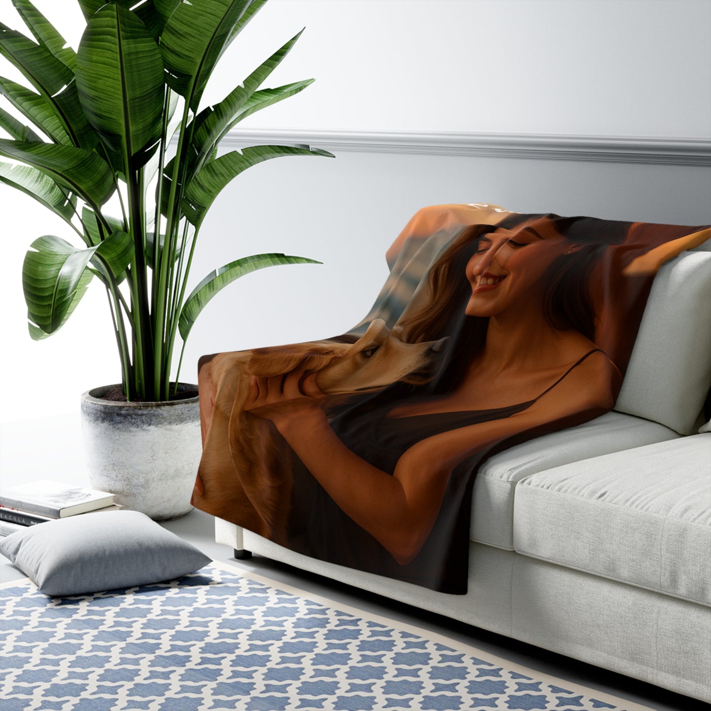 Personalized Sherpa Fleece Blanket with Floral Heart Design, Cozy Throw for Moms, Gift for Mother’s Day, Birthday, Family Memories