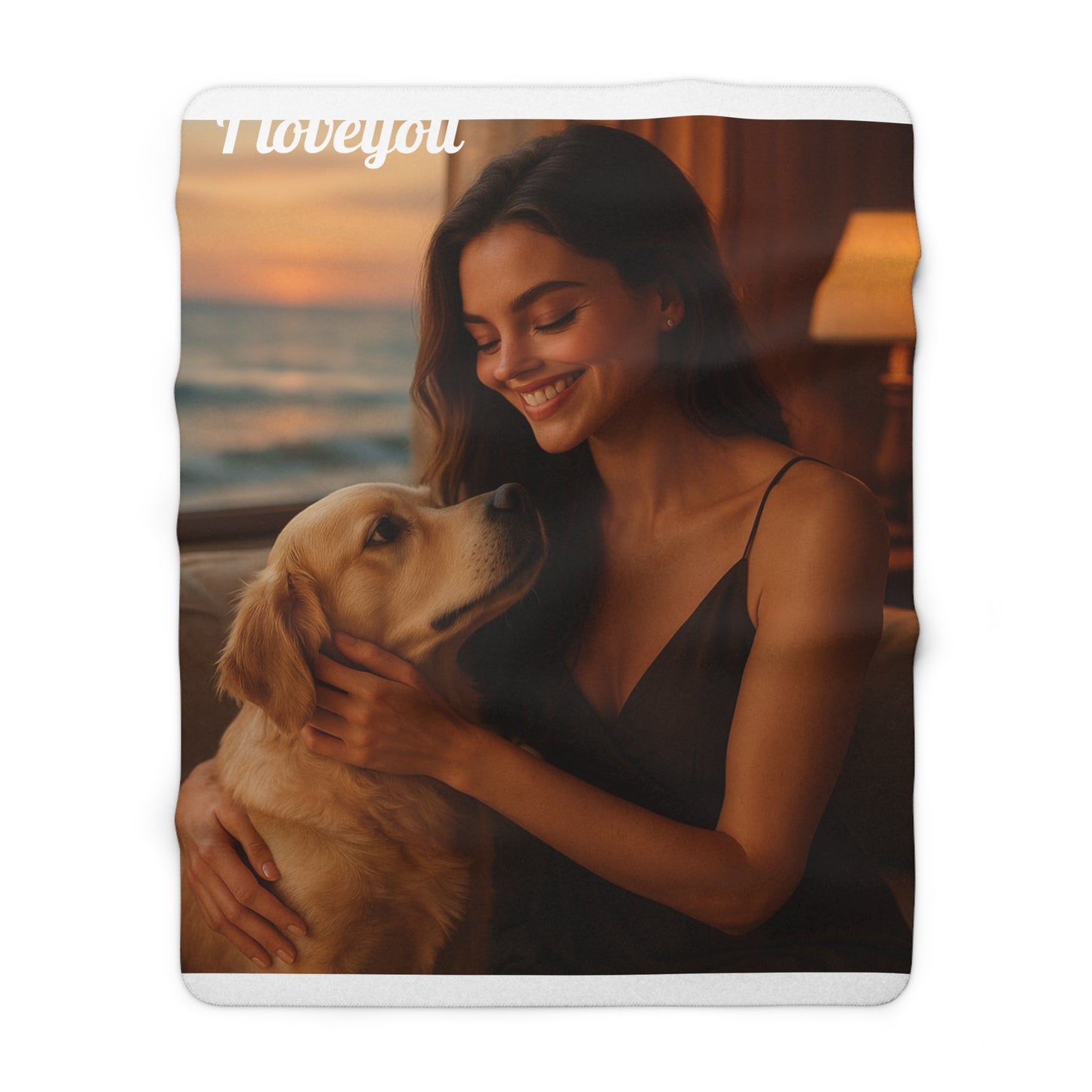 personalized sherpa fleece blanket floral heart design gift for mom