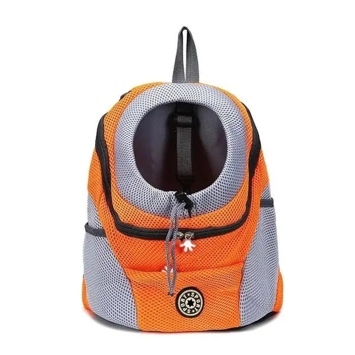 Ventilated dog and cat backpack for outdoor use