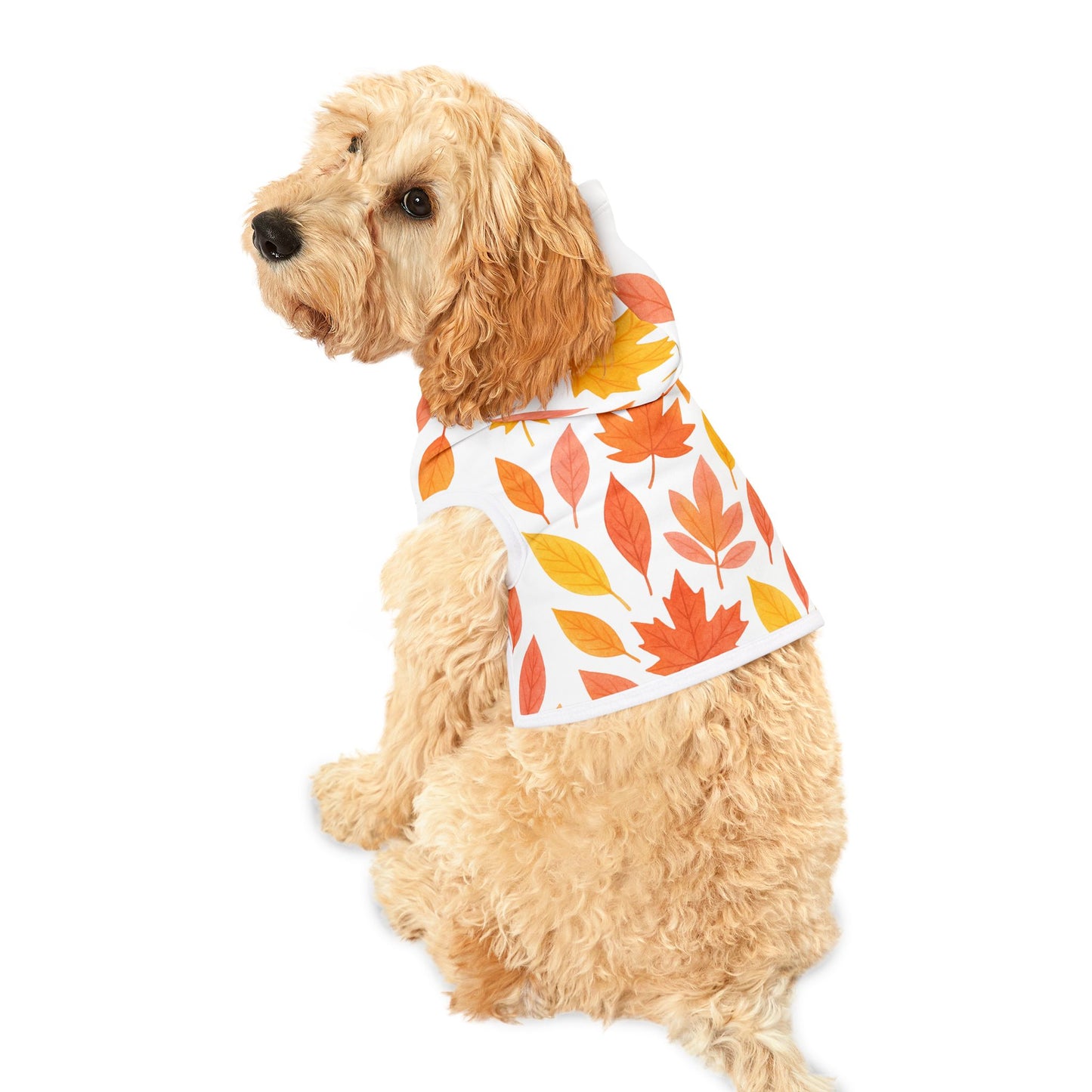 Autumn Leaves Pet Hoodie | Cozy Dog Attire, Fall Fashion for Pets, Cute Pet Apparel, Seasonal Dog Hoodie, Warm Petwear