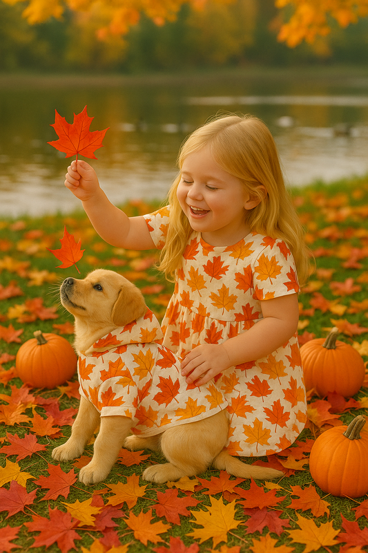 Autumn Leaves Pet Hoodie | Cozy Dog Attire, Fall Fashion for Pets, Cute Pet Apparel, Seasonal Dog Hoodie, Warm Petwear