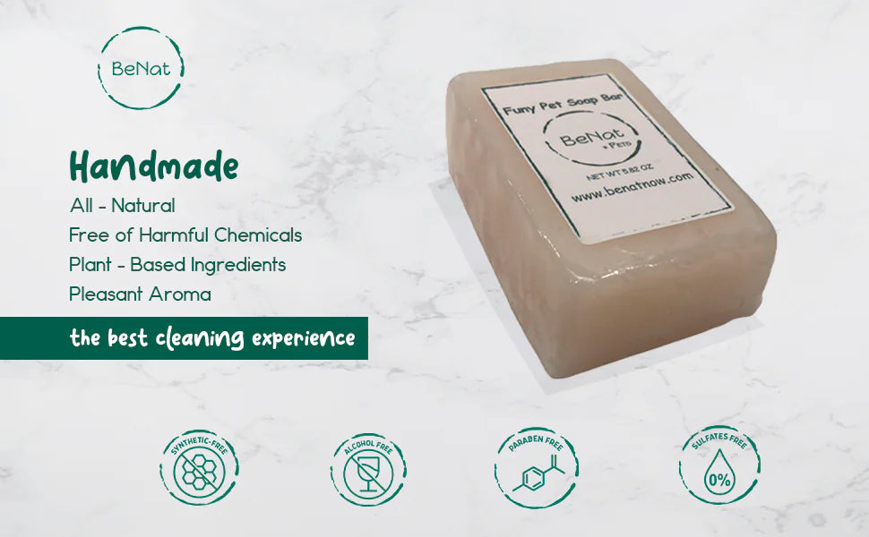 BeNat Pets oat pet shampoo bar