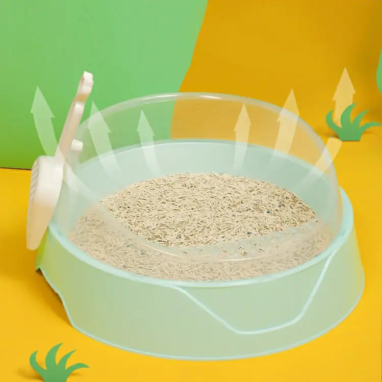 Durable, pet-safe cat litter box with anti-spill features