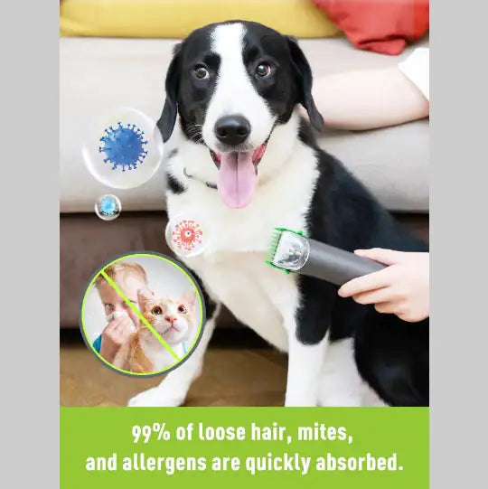 Low noise pet grooming vacuum clipping hair into dust cup
