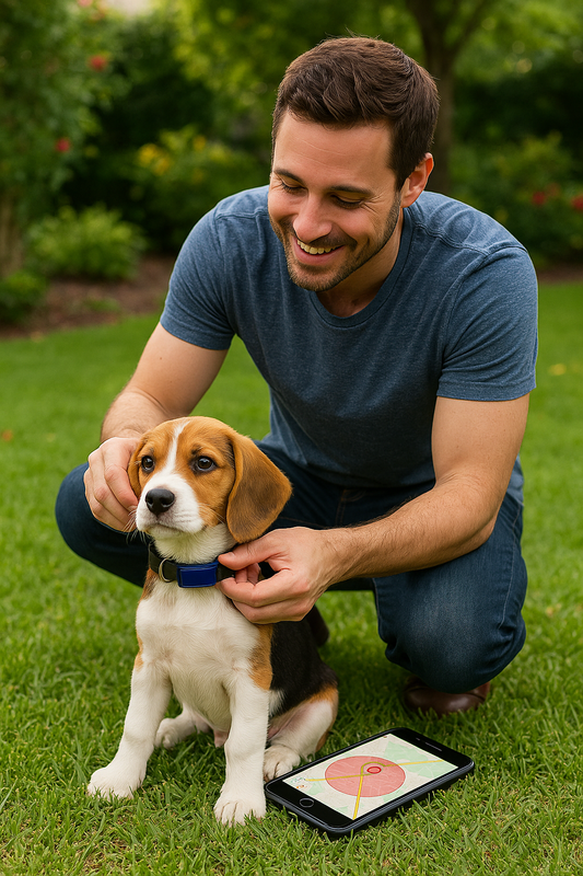 GPS Pet Tracker Collar – Real-Time Location Tracking for Lost Pets