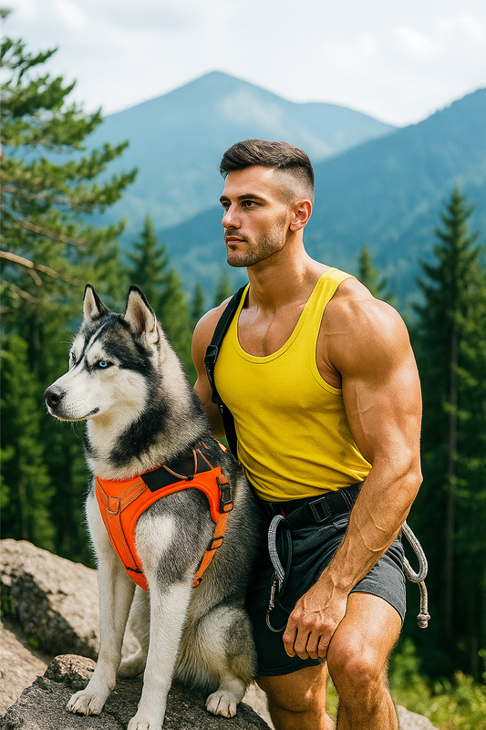 Adjustable Pet Harness with Reflective Trim