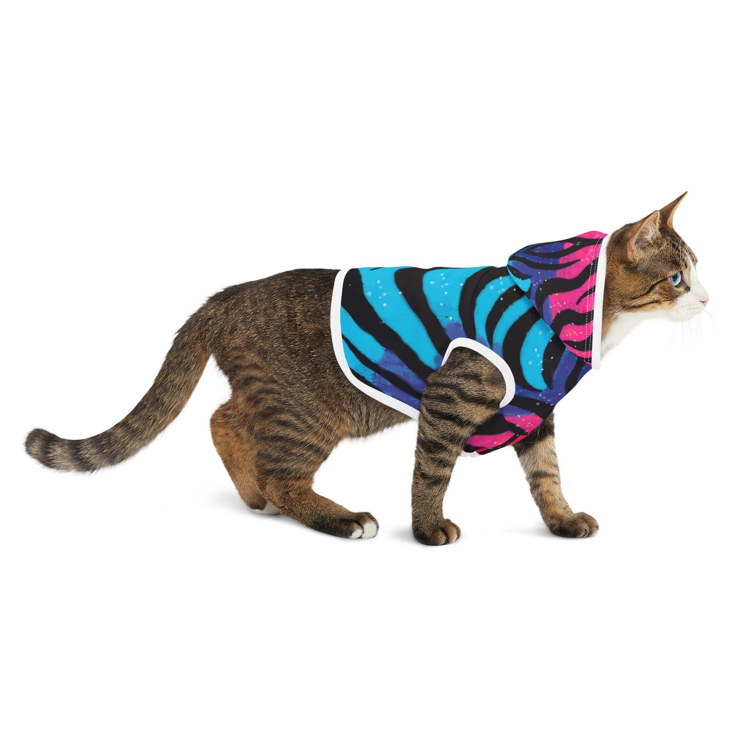 Custom Tiger-Inspired Cat Hoodie