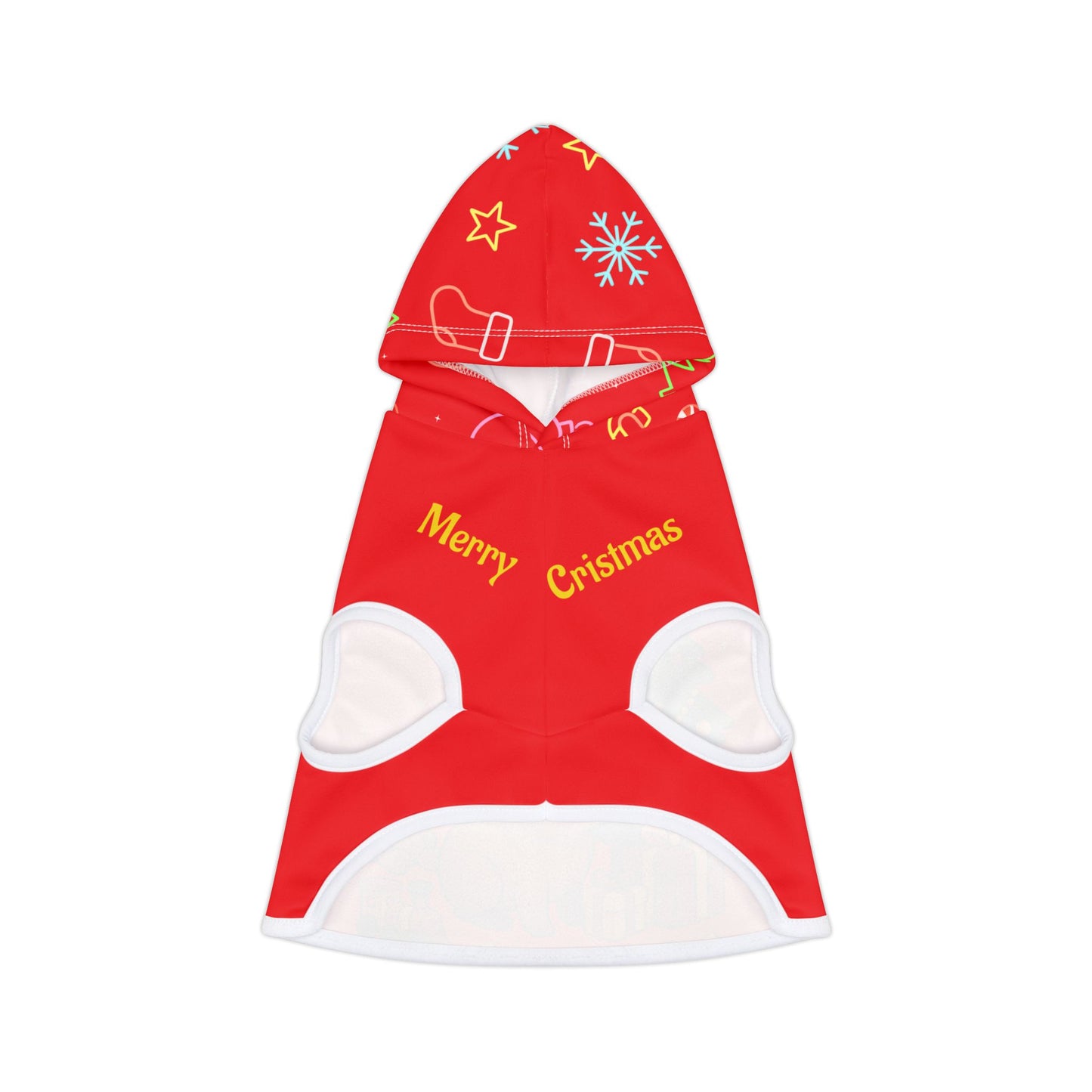 Festive Pet Hoodie – “Merry Christmas” Dog & Cat Sweater, Holiday Apparel