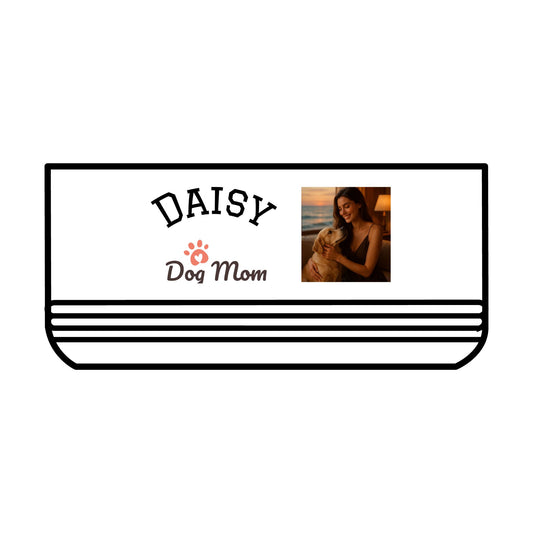 Personalized Dog Mom Pet Bowl - Cute 'I Love You' Design for Dog Lovers