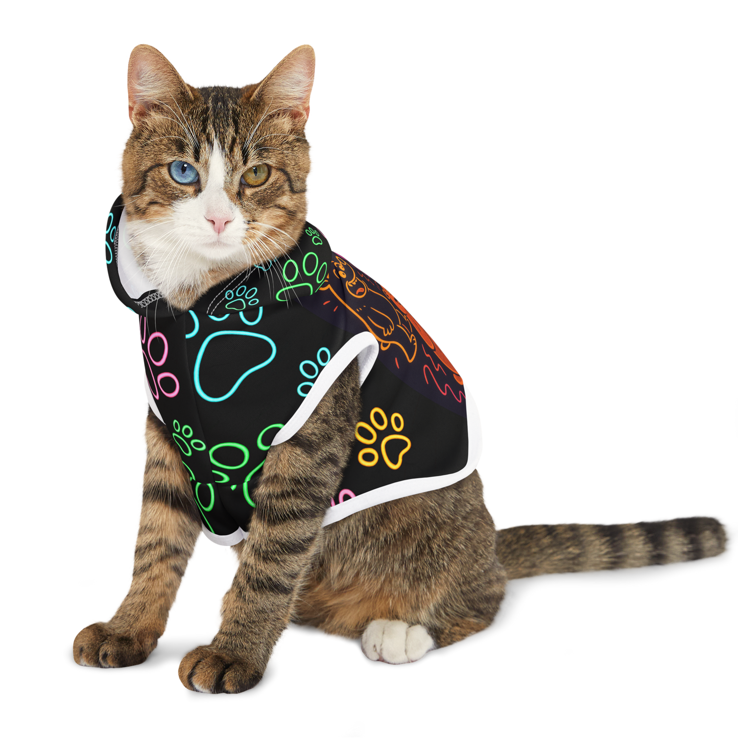 1 Adorable Colorful Pet Hoodie for Playful Pups, Dog Sweater, Pet Costume, Animal Hoodie, Birthday Gift, Dog Apparel, Pet Accessory