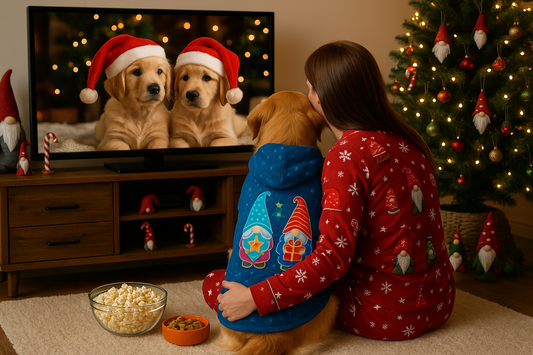 Cute Winter Gnome Pet Hoodie for Cozy Pets, Funny Dog Sweater, Holiday Pet Outfit, Seasonal Dog Gear, Gnome Lover Gift