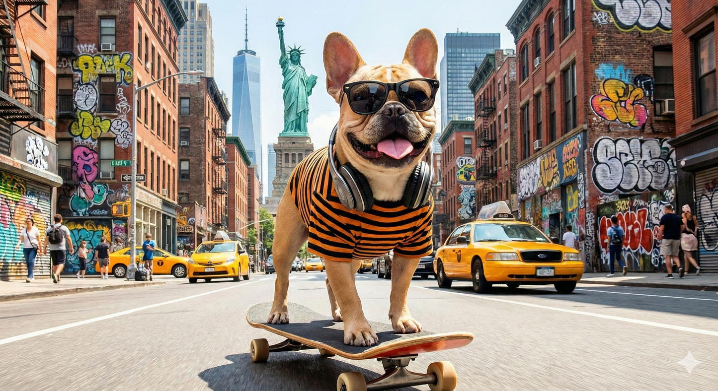 DOG sweter on skateboard/ Dog hodie