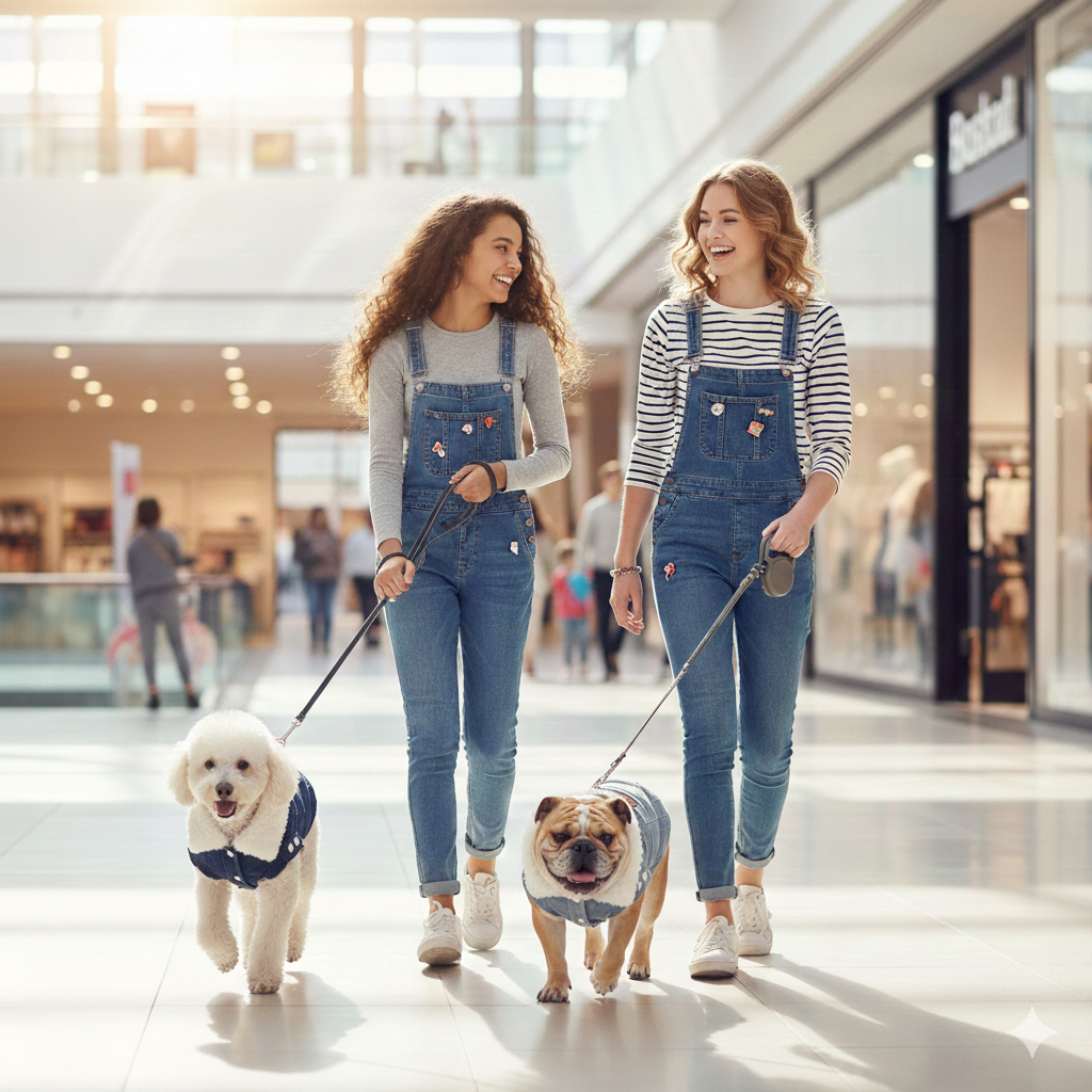 Dog Cotton Jacket, Denim Pet Clothes