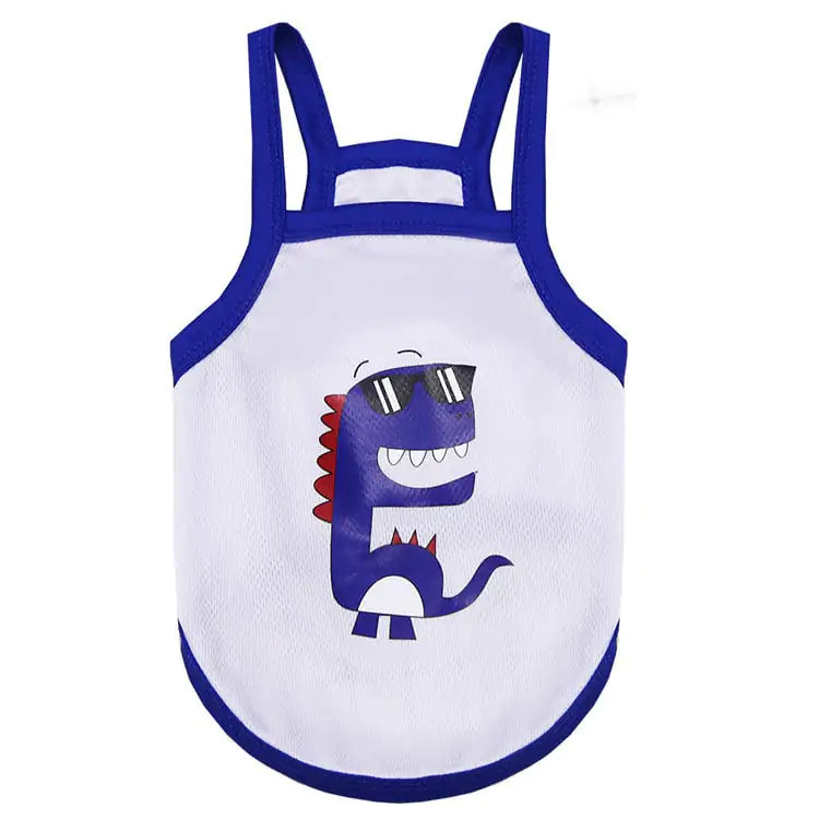 Breathable summer pet shirt with stretchy fabric