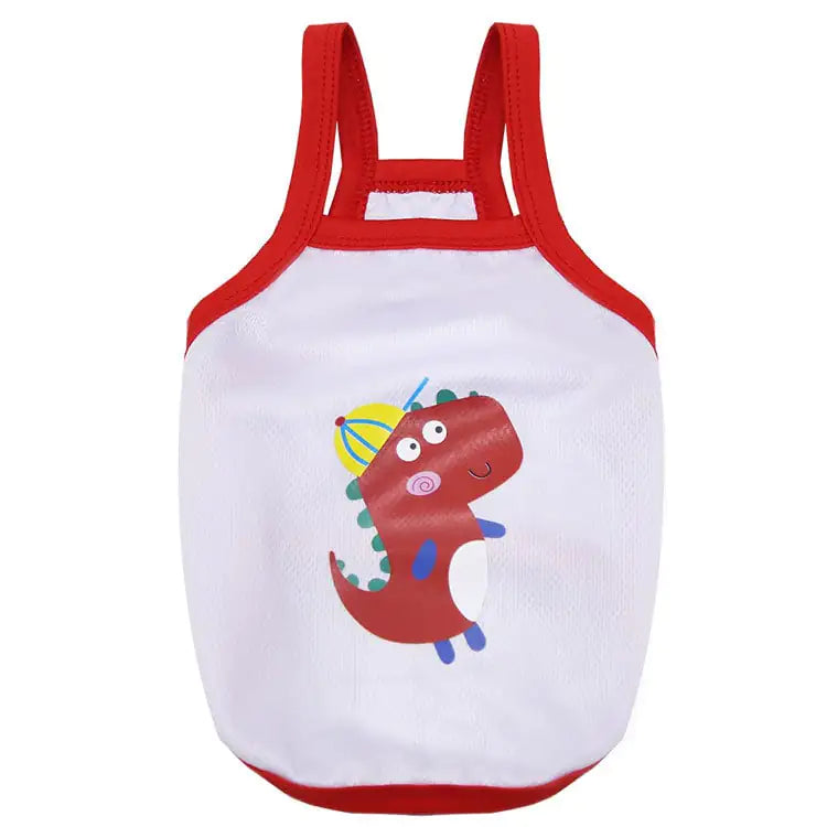 Breathable summer pet shirt with stretchy fabric