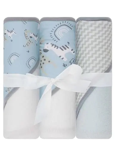 Ultra-soft hooded towel with animal hood detail