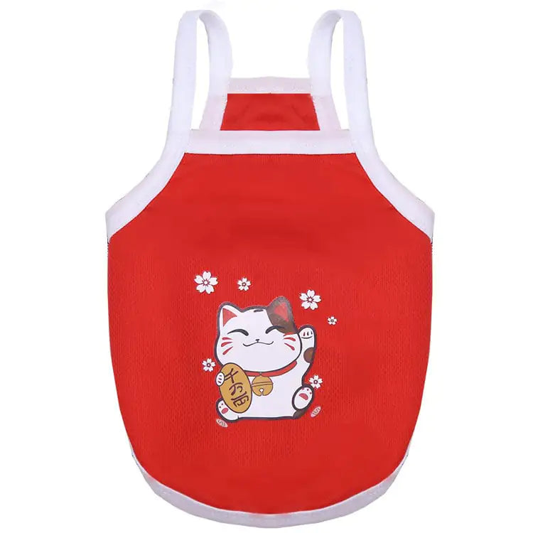 Breathable summer pet shirt with stretchy fabric