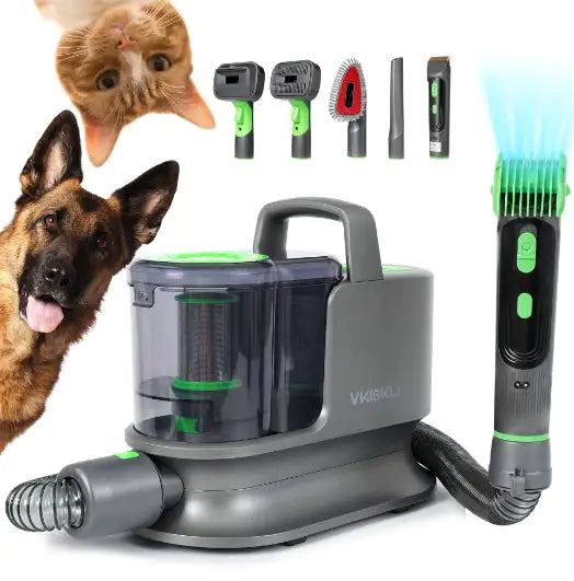 Daski Vkiskli 4-in-1 pet grooming and vacuum kit components